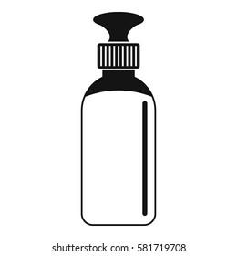 Closed vial icon. Simple illustration of closed vial vector icon for web