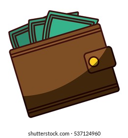 closed wallet icon image vector illustration design 