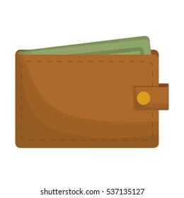 closed wallet icon image vector illustration design 