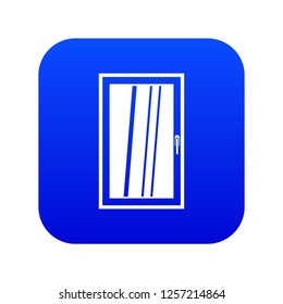Closed white window icon digital blue for any design isolated on white vector illustration