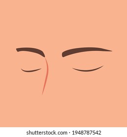 目 閉じる 女性 のイラスト素材 画像 ベクター画像 Shutterstock