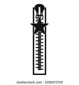 Closed zip icon. Simple illustration of closed zip vector icon for web