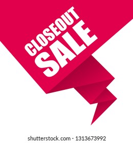 Closeout sale sign,label. Closeout sale speech bubble. Closeout sale tag sign,banner 