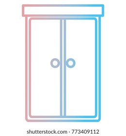 closet bedroom isolated icon