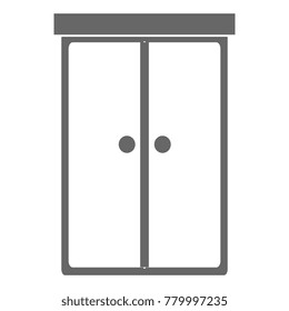 closet bedroom isolated icon