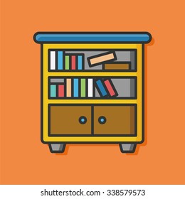 closet cabinet flat icon