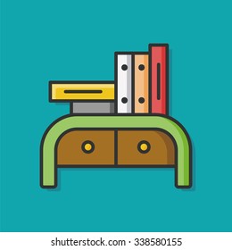 closet cabinet flat icon