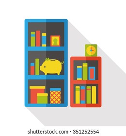 closet cabinet flat icon