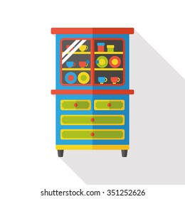 closet cabinet flat icon