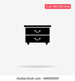 Closet cabinet icon. Vector concept illustration for design.