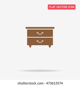 Closet cabinet icon. Vector concept illustration for design.