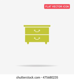 Closet cabinet icon. Vector concept illustration for design.