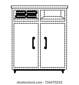 closet with clothes icon