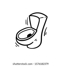closet doodle icon vector hand drawing 