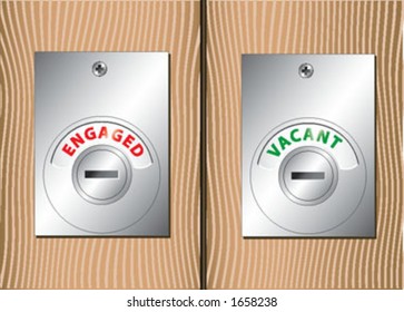 Closet door locks - vector