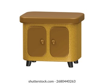 ícone do armário renderização de ilustração 3d