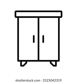 closet icon. Outline style design isolated on white background
