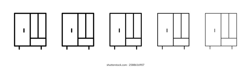 Closet icon Vector logo sign