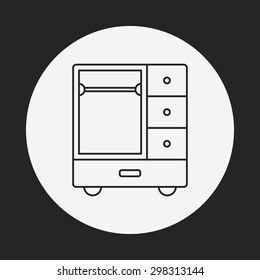 closet line icon
