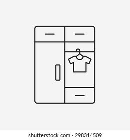 closet line icon