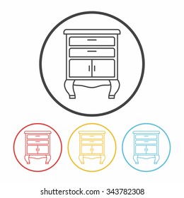 closet line icon
