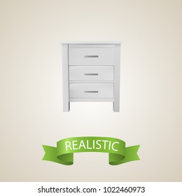 Closet realistic element. Vector illustration of closet realistic isolated on clean background for your web mobile app logo design.