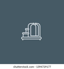 Closet vector icon. Closet concept stroke symbol design. Thin graphic elements vector illustration, outline pattern for your web site design, logo, UI. EPS 10.