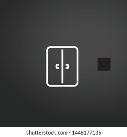 Closet vector icon. Closet concept stroke symbol design. Thin graphic elements vector illustration, outline pattern for your web site design, logo, UI. EPS 10.