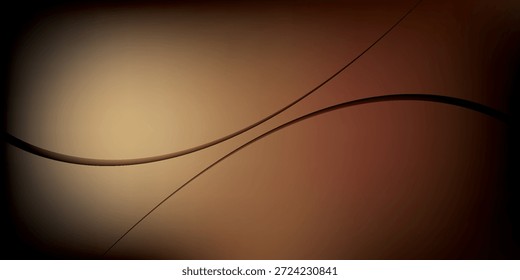 A close-up abstract view of flowing lines against a gradient brown background.