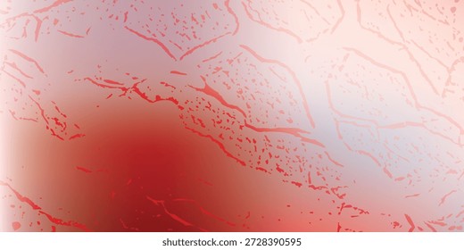 Una vista abstracta de primer plano de los patrones en rojo y blanco con intrincadas líneas rojas, creando una sensación de movimiento y textura.