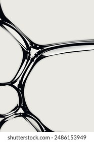 Primer plano de fondo Abstractas de líquido blanco. Muy texturizado. Una gota de agua. Abstractas figura en blanco y negro.
