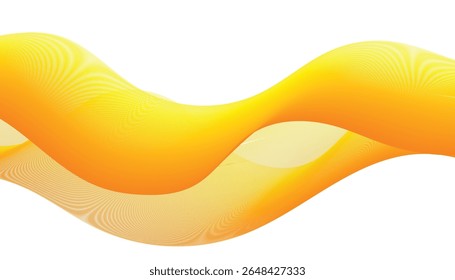 Close-Up Abstract Yellow Orange Wave Background