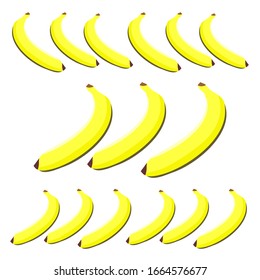 Close-up of banana on white background.