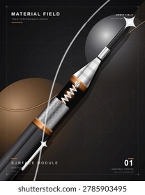 Close-up of a baseball bat and ball placed on a vintage leather glove against a dark background with dramatic lighting and natural texture.