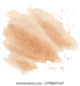 Closeup of beige powder smear texture