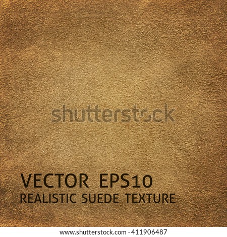 Closeup beige suede texture, realistic vector background