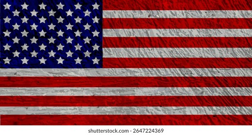 Closeup bendera Amerika grunge. Closeup of grunge American flag.