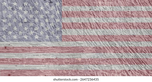 Closeup bendera Amerika grunge. Closeup of grunge American flag.