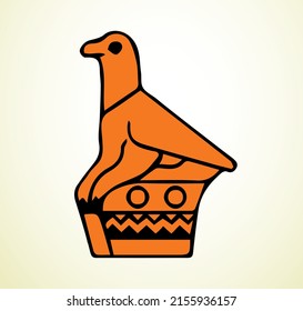 Closeup big retro age artist flag coat arm animal shape view light text space backdrop. Black color linear print contour art close up small cute nest gift cake decor label insignia frame set design