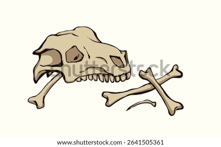 Closeup big white limb goat pet leg eat part antique retro age bull hip hunt nature element. Line hand drawn old die ram roe cow sheep body fibula joint dog wolf food meal icon sign sketch art cartoon