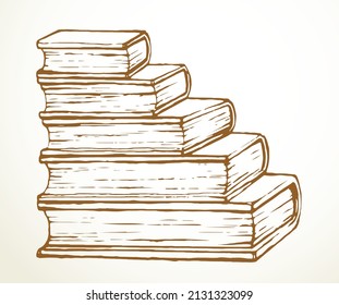 Closeup black ink pen hand drawn antique age tall high top climb sky ladder album group set logo ancient retro data class art doodle engrave style. Close up literary text lesson write view white paper