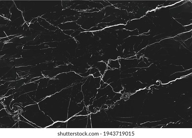 Closeup of black marble textured background