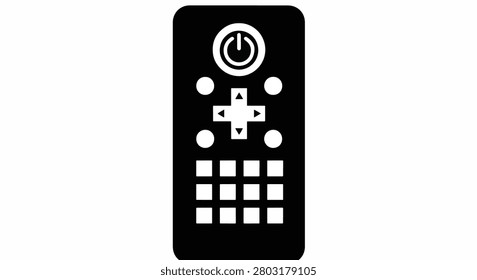 Close-up of a black remote control