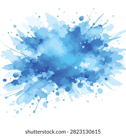 Close-up of blue stained bacterial colonies under microscope with scattered clusters