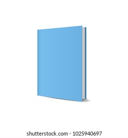 closeup book blank cover, vector mock up book, isolated mockup 