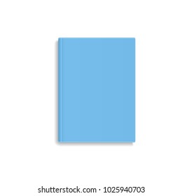 closeup book blank cover, vector mock up book, isolated mockup 