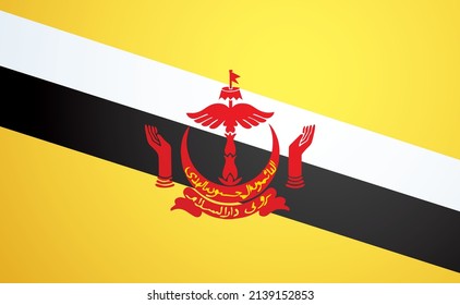 Closeup bright red color brn land history pride liberty day war unity wave wind shape cloth textile view white sky text space. Hand drawn sketch line art elect peace glory stripe poster logo label set