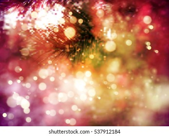 Closeup of Christmas-tree background, vector