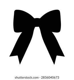 Close-up of a classic black bow tie, symbolizing elegance and formal fashion suitable for events, parties, and special occasions.