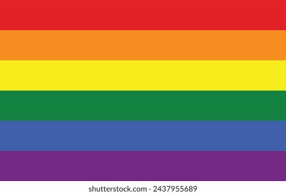 Nahaufnahme der bunten Regenbogen-Stolz-Flagge. Abbildung vom 15. März 2024, Zürich, Schweiz.